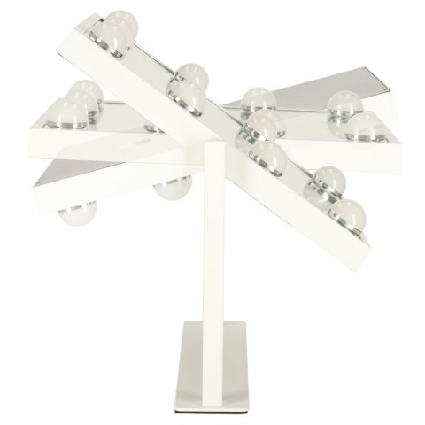 Lusterko do makijażu kosmetyczne podświetlane LED Hollywood z 9 żarówkami USB 25 x 30 cm Lusterko do makijażu kosmetyczne podświetlane LED Hollywood z 9 żarówkami USB 25 x 30 cm