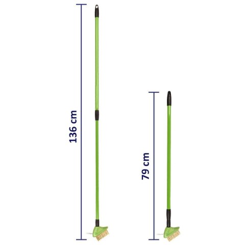 SZCZOTKA TELESKOPOWA DO CHWASTÓW CZYSZCZENIA BRUKU