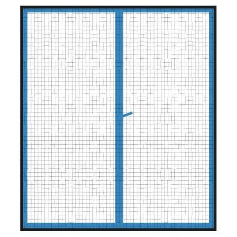 Moskitiera siatka na okno okienna owady komary 2 sztuki czarna 130x150 cm Moskitiera siatka na okno okienna owady komary 2 sztuki czarna 130x150 cm