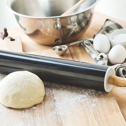 Wałek do ciasta z powłoką nieprzywierającą metalowy 46 cm