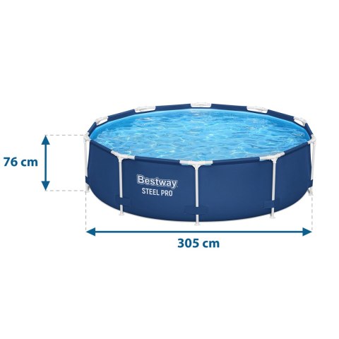 Basen ogrodowy stelażowy 305 x 76 cm 8w1 Bestway 56679 Basen ogrodowy stelażowy 305 x 76 cm 8w1 Bestway 56679