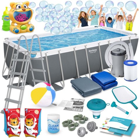 Basen ogrodowy stelażowy 488 x 244 x 122 cm 18w1 Bestway 56670 Basen ogrodowy stelażowy 488 x 244 x 122 cm 18w1 Bestway 56670