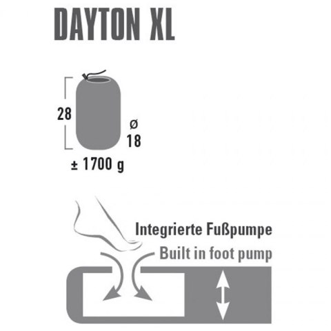 Materac High Peak Dayton XL 197x70x10cm 41007 Materac High Peak Dayton XL 197x70x10cm 41007