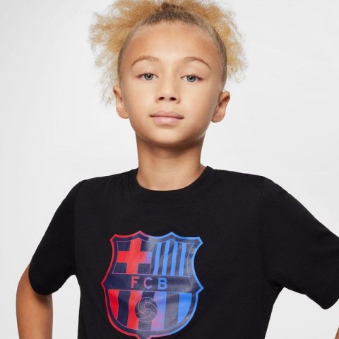 Koszulka Nike FC Barcelona Crest Tee Jr FZ0034-010
