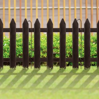 Palisada płotek ogrodowy brązowy border zestaw 10 szt. 30x30 cm