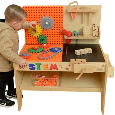 MASTERKIDZ Drewniany Warsztat XXL Montessori STEM z Narzędziami + Akcesoria MASTERKIDZ Drewniany Warsztat XXL Montessori STEM z Narzędziami + Akcesoria