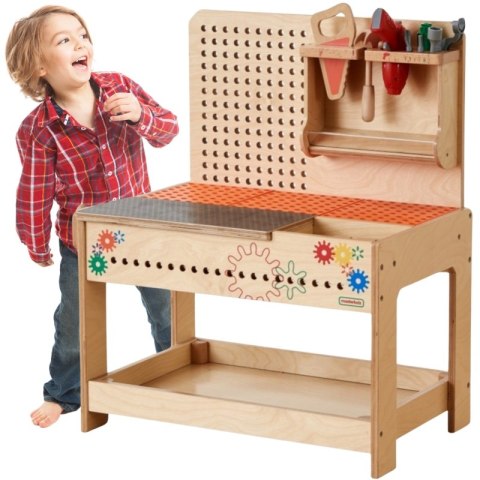MASTERKIDZ Drewniany Warsztat Montessori STEM z Narzędziami + Akcesoria MASTERKIDZ Drewniany Warsztat Montessori STEM z Narzędziami + Akcesoria