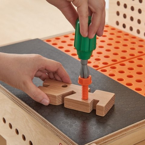 MASTERKIDZ Drewniany Warsztat Montessori STEM z Narzędziami + Akcesoria MASTERKIDZ Drewniany Warsztat Montessori STEM z Narzędziami + Akcesoria