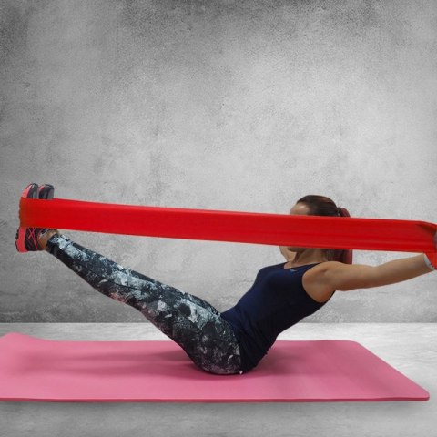 Guma Fitness Profit 120*15*0,55 cm czerwona DK 2227 Guma Fitness Profit 120*15*0,55 cm czerwona DK 2227