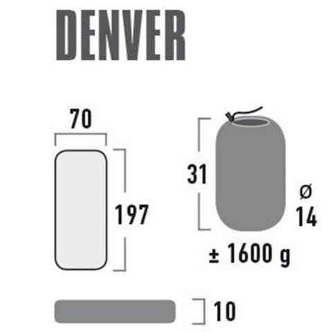 Materac High Peak Denver 197x70x10 41027