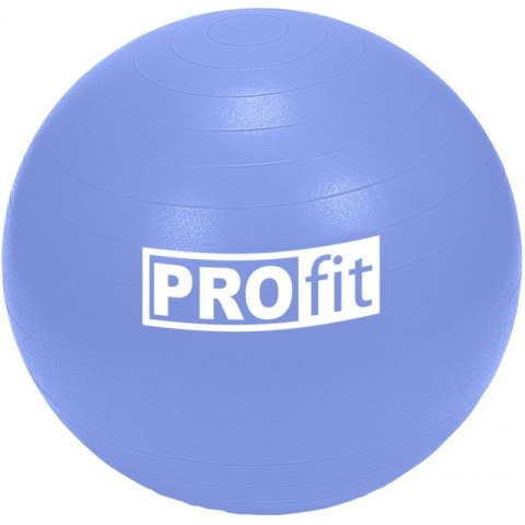 Piłka gimnastyczna PROfit 85cm niebieska z pompką DK2102