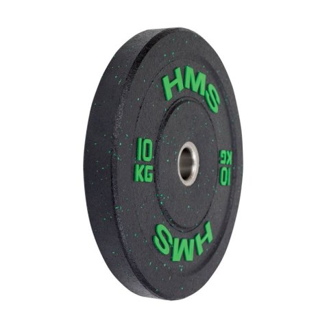 Talerz olimpijski HMS BUMPER GREEN 10 kg HTBR10 Talerz olimpijski HMS BUMPER GREEN 10 kg HTBR10