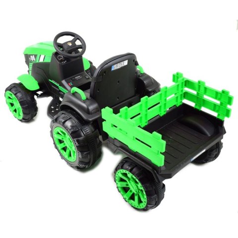 WIELKI TRAKTOR NA AKUMULATOR Z PRZYCZEPĄ "POWER 06", MIĘKKIE SIEDZENIE/WH-777 WIELKI TRAKTOR NA AKUMULATOR Z PRZYCZEPĄ "POWER 06", MIĘKKIE SIEDZENIE/WH-777