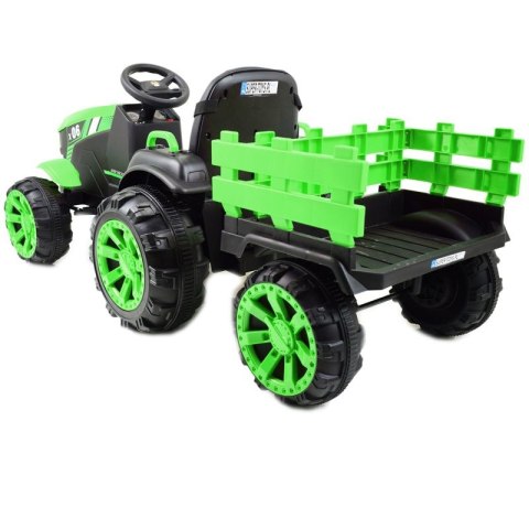 WIELKI TRAKTOR NA AKUMULATOR Z PRZYCZEPĄ "POWER 06", MIĘKKIE SIEDZENIE/WH-777 WIELKI TRAKTOR NA AKUMULATOR Z PRZYCZEPĄ "POWER 06", MIĘKKIE SIEDZENIE/WH-777