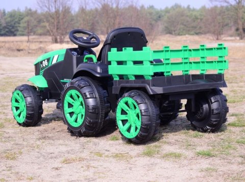 WIELKI TRAKTOR NA AKUMULATOR Z PRZYCZEPĄ "POWER 06", MIĘKKIE SIEDZENIE/WH-777 WIELKI TRAKTOR NA AKUMULATOR Z PRZYCZEPĄ "POWER 06", MIĘKKIE SIEDZENIE/WH-777
