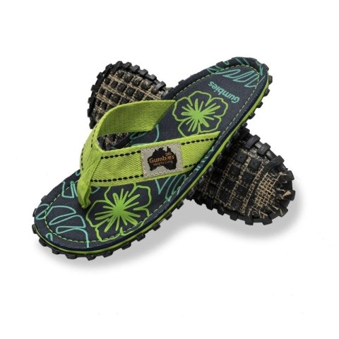 Japonki Gumbies Islander Flip-Flops Lime Hibiscus GU-FFISL148 Japonki Gumbies Islander Flip-Flops Lime Hibiscus GU-FFISL148