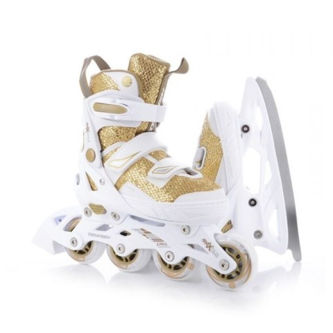 Łyżwy, rolki regulowane Tempish Enbo Duo Girl Gold Jr 13000008259 Łyżwy, rolki regulowane Tempish Enbo Duo Girl Gold Jr 13000008259