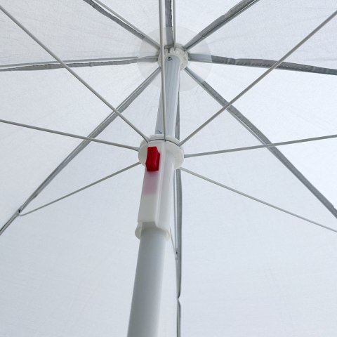 Parasol ogrodowy plażowy regulowany łamany składany UV 150cm szary Parasol ogrodowy plażowy regulowany łamany składany UV 150cm szary