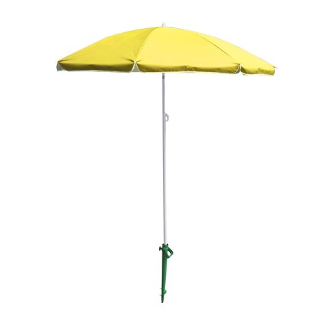 Parasol ogrodowy plażowy regulowany łamany składany UV 150cm żółty Parasol ogrodowy plażowy regulowany łamany składany UV 150cm żółty