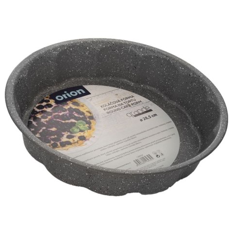 Forma do pieczenie blacha do ciasta pizzy zapiekania okrągła granitowa GRANDE 28,5 cm Forma do pieczenie blacha do ciasta pizzy zapiekania okrągła granitowa GRANDE 28,5 cm