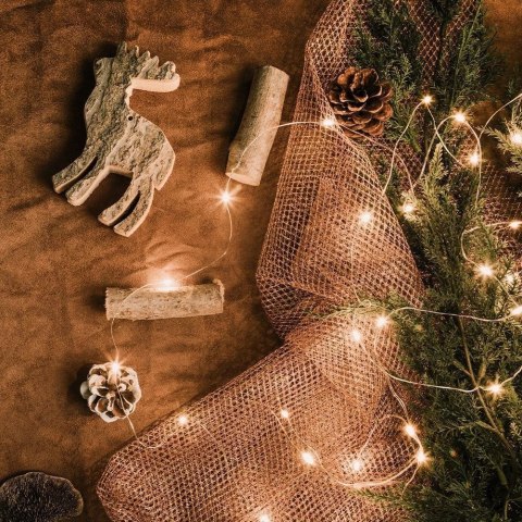 Lampki świąteczne druciki 40 LED 195 cm Lampki świąteczne druciki 40 LED 195 cm