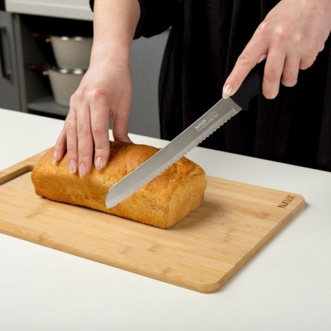 Nóż kuchenny stalowy do chleba pieczywa bułek bagietek antypoślizgowy ACER 32,5 cm