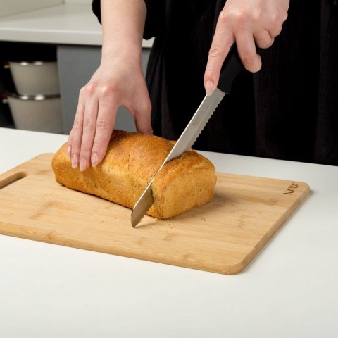 Nóż kuchenny stalowy do chleba pieczywa bułek bagietek antypoślizgowy ACER 32,5 cm