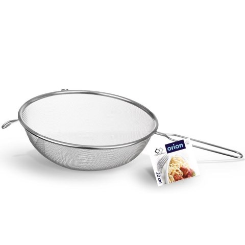 Sitko kuchenne stalowe z rączką okrągłe cedzak durszlak przesiewacz 22 cm Sitko kuchenne stalowe z rączką okrągłe cedzak durszlak przesiewacz 22 cm