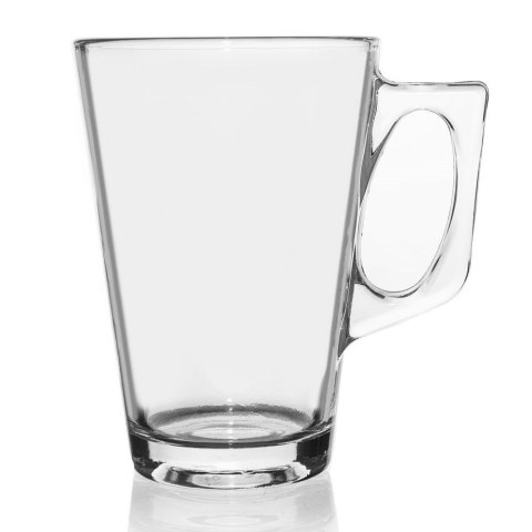 Szklanka z uchem do kawy herbaty napojów komplet szklanek zestaw 250 ml 3 sztuki Szklanka z uchem do kawy herbaty napojów komplet szklanek zestaw 250 ml 3 sztuki