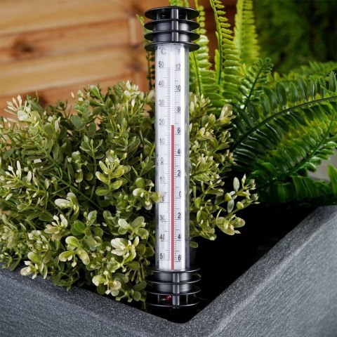 Termometr zewnętrzny wbijany biały 23 cm Termometr zewnętrzny wbijany biały 23 cm