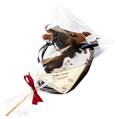 Hobby Horse Skippi - Gniado - srokaty A4 - z kantarem i wodzami Hobby Horse Skippi - Gniado - srokaty A4 - z kantarem i wodzami