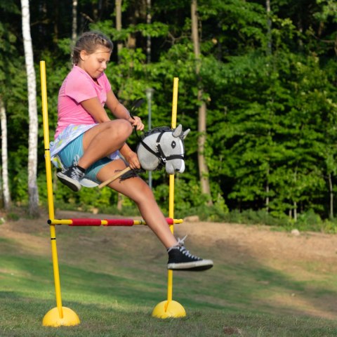 Hobby Horse Skippi - koń na kiju - Szary A5 - kantar i wodze - lekki