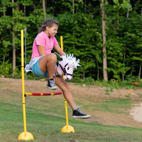 Hobby Horse Skippi - koń na kiju - różowy A5 - lekki i poręczny