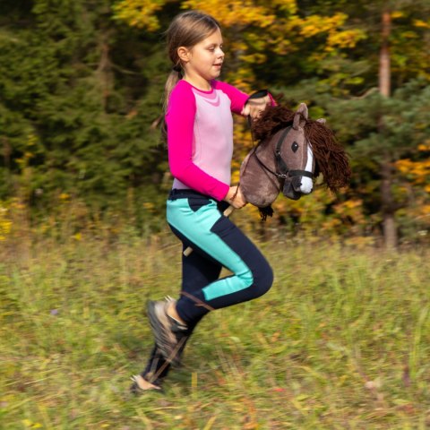 Hobby horse Skippi gniady koń kiju duży A3 kantar