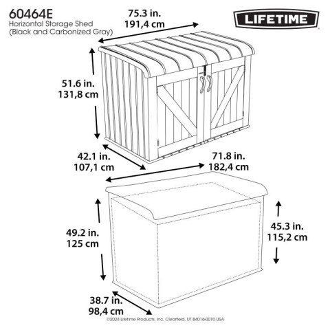 Skrzynia ogrodowa Lifetime Premium 2123 L 60464E Skrzynia ogrodowa Lifetime Premium 2123 L 60464E