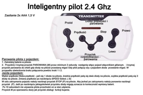 WIELKI TRAKTOR HALLO BABY Z PRZYCZEPĄ, PILOT, APLIKACJA/T990