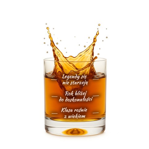 Urodzinowa szklanka do whisky - prezent na 18 urodziny
