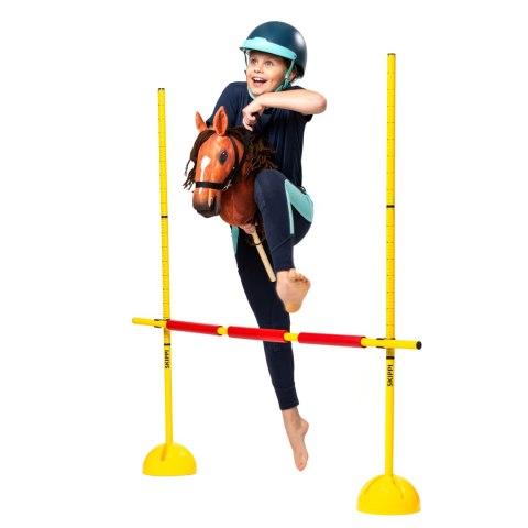 Zestaw Skippi - Hobby Horse Bursztyn i przeszkoda do skakania 135 cm