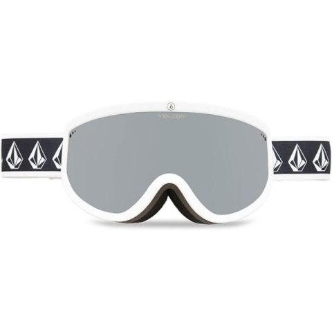 Gogle snowboardowe Volcom FOOTPRINTS WHITE RERUN/SILVER CHROME lustra srebne (VG0622316)