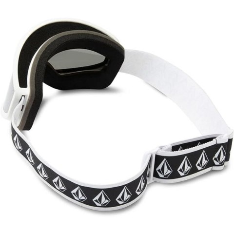 Gogle snowboardowe Volcom FOOTPRINTS WHITE RERUN/SILVER CHROME lustra srebne (VG0622316)