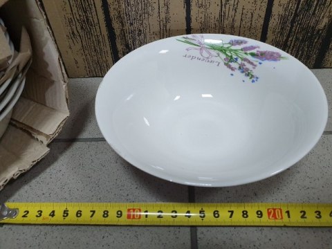 Salaterka 12szt. ceramiczna 18cm LAWENDA