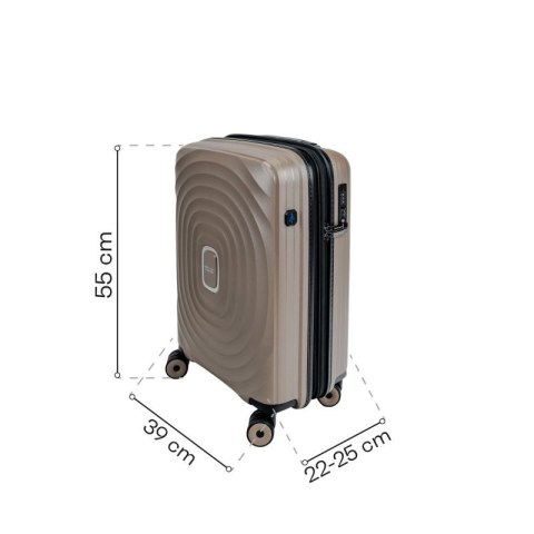 Walizka kabinowa SwissBags Echo 55 cm 17782 szampański