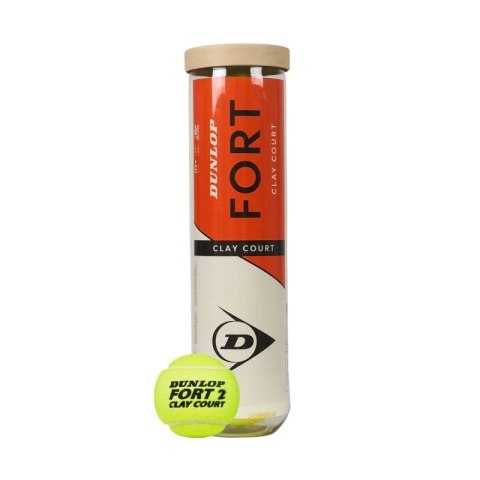 Piłki do tenisa ziemnego Dunlop Fort Clay Court 4szt 601613