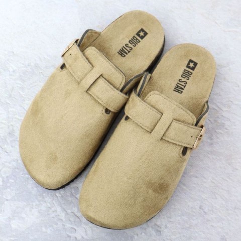 Klapki zamszowe Big Star W SS274738 INT2156B