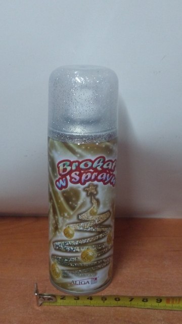 Brokat w sprayu 250ml SREBRNY GS-150SR