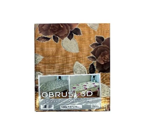 Obrus cerata metalizowany 3D 100X137