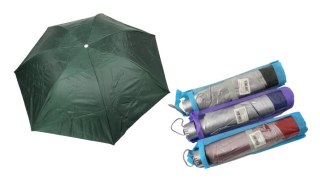 Parasol składany kolorowy ze srebrnym spodem 8 drutów wys.90cm SN55354