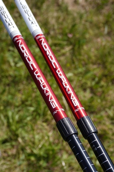 Kije Trekkingowe do Nordic Walking Składane Regulowane KUBISPORT 65-135 cm