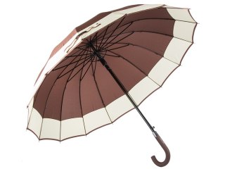 Elegancki duży parasol rządowy mocny xxl antypoślizgowa rączka automatyczny