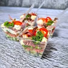 Mini widelczyk do przekąsek fingerfood transparent 10cm 100szt